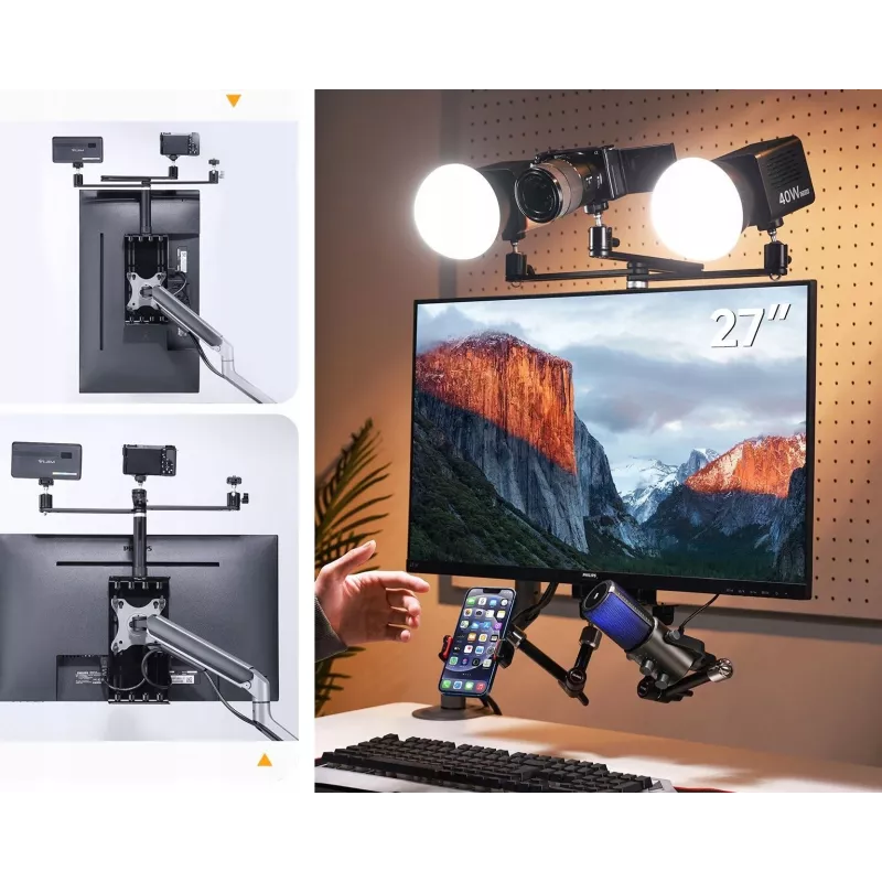 ULANZI VESA-monitorhouderadapter - zwart
