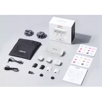 Ulanzi A30 Tiny draadloze audio-overdrachtset - USB-C, wit