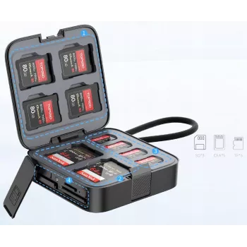 Ulanzi CRC10 geheugenkaartcase 13 slots + 3-in-1 kaartlezer 10 Gbps CFexpress Type A SD microSD