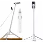 Ulanzi TT88 selfiestick statief met Bluetooth-afstandsbediening en vullicht, wit