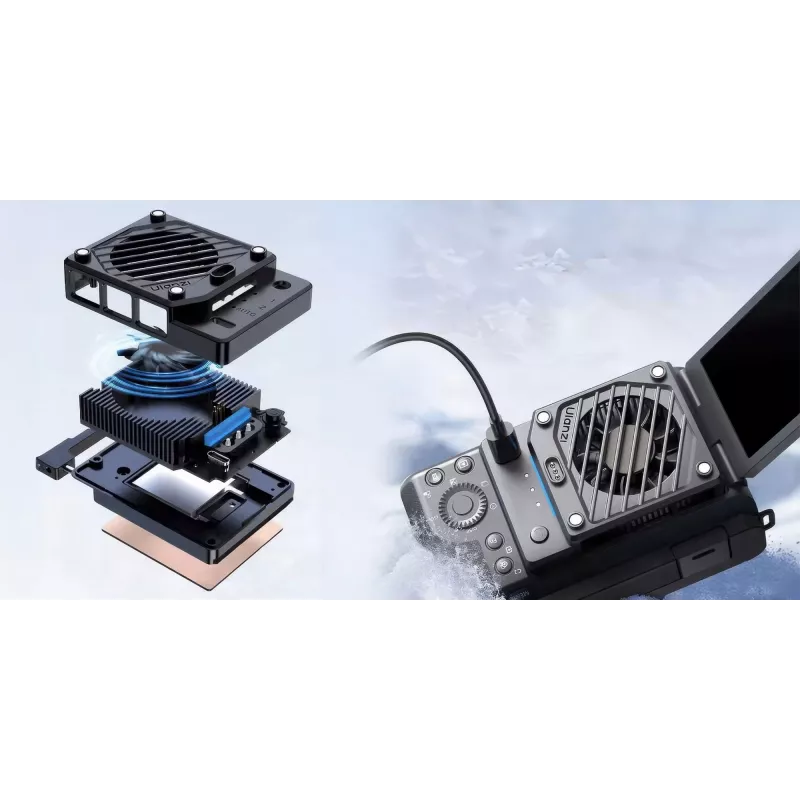 Ulanzi CU01 koelventilator voor camera met 3000mAh accu-set