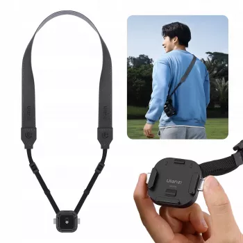 Ulanzi UKA06 camera nek- en schouderriem met snelwisselplaat, Arca-Swiss-compatibel, 1/4 inch-20 schroef, zwart