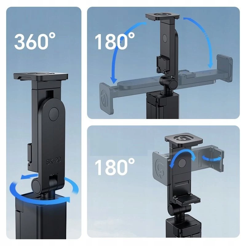 ULANZI SK-20 3-in-1 reisstativ grip statief telefoonhouder voor smartphone