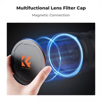 K&F Concept M-Cap Magnetic Lens Cap 82mm zwart