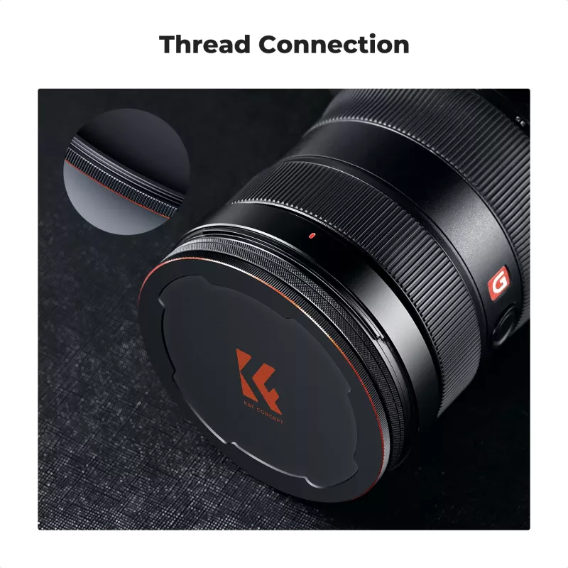 K&F Concept M-Cap magnetische objectiefdop 86mm zwart