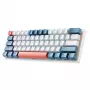 Machenike K500-B61 bedrade mechanische gaming-toetsenbord, 61 toetsen, Red Switch, wit-blauw