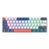Machenike K500-B61 bedrade mechanische gaming-toetsenbord, 61 toetsen, Red Switch, wit-blauw