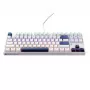 Machenike K500B-B87 bedrade mechanische gaming-toetsenbord, 87 toetsen TKL, Red Switch, RGB-achtergrondverlichting, wit