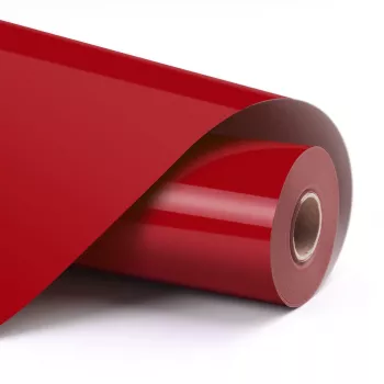 LOKLIK Basic Heat Transfer Vinyl - Rood - 30,5 x 180 cm (12 inch x 6 voet)