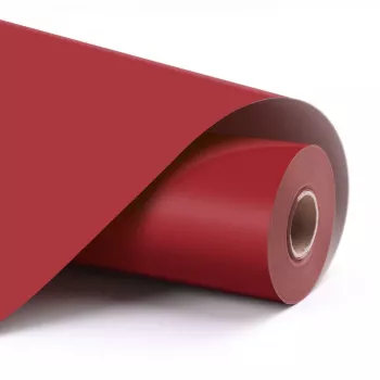 LOKLIK Permanent Adhesive Vinyl Film mat rood 30.5 x 180 cm (12 inch x 6 inch)