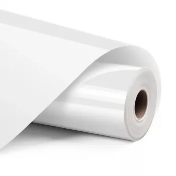 LOKLIK Permanent Adhesive Vinyl Film glanzend - wit - 30.5 x 180 cm (12 inch x 6 inch)