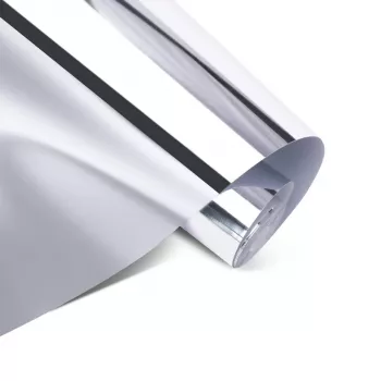LOKLiK Permanent Adhesive Vinyl Film spiegel metaal - zilver - 30.5 x 180 cm (12 inch x 6')