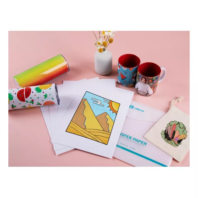 LOKLIK Europe Transfer Paper Sheets - donker - 8-pack