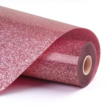 LOKLIK Glitter Heat Transfer Vinyl - Roze - 30,5 x 90 cm