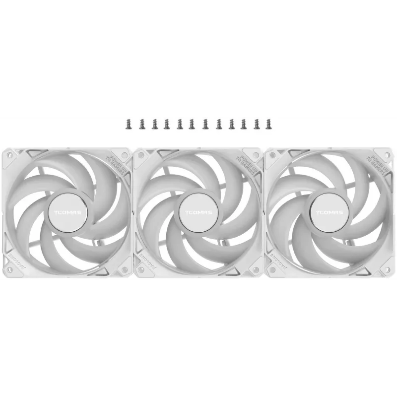 TCOMAS FA200 White Triple Pack 3x120mm Behuizingsventilatoren