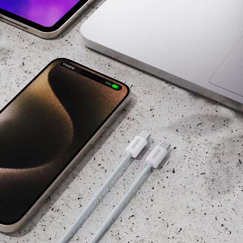 Dudao L6C USB-C naar USB-C 60W PD 1m wit
