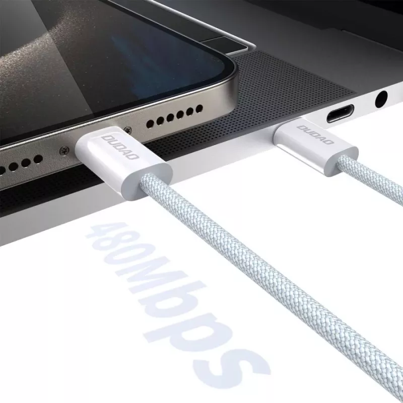 Dudao L6C USB-C naar USB-C 60W PD 2m wit