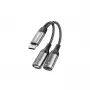 Dudao L13C+ 2-in-1 USB-C naar USB-C-adapter met audio en laden