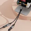 Dudao L13C+ 2-in-1 USB-C naar USB-C-adapter met audio en laden