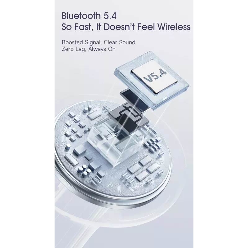 Dudao U21 TWS ANC ENC Bluetooth 5.3 draadloze oordopjes - wit
