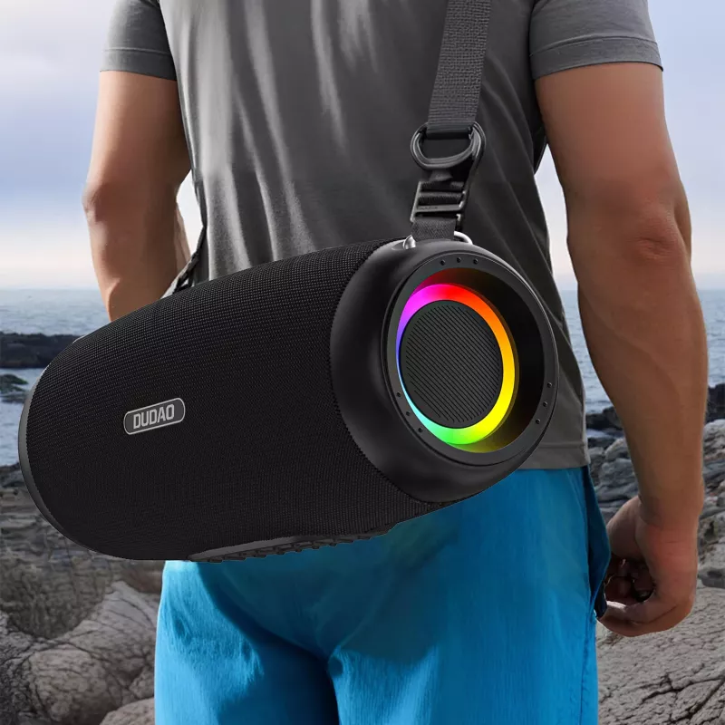 Dudao Y21Pro draadloze speaker RGB LED Bluetooth 5.3 - zwart