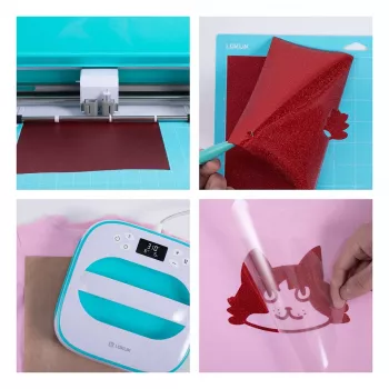 LOKLIK snijfolie-materiaalbundel (A4), thermotransfervinyl, 28 vellen, meerkleurig