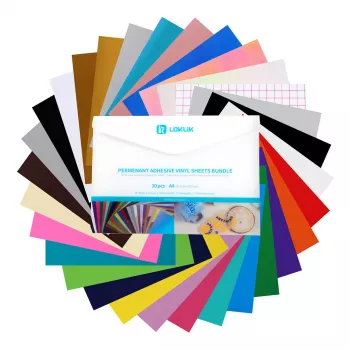 LOKLIK permanent hechtende vinyl-materiaalset (A4)