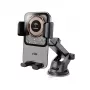 Dudao F19 telefoonhouder voor auto met draadloze oplader 15W - zwart
