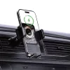 Dudao F19 telefoonhouder voor auto met draadloze oplader 15W - zwart