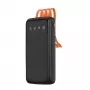 Dudao K6Pro universele powerbank 10000mAh met USB, USB-C, Lightning-kabel zwart (K6Pro-black)