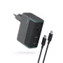 CUKTECH CUKAD1003EUG GaN 100W 2x USB-C 1x USB-A oplader met USB-C-kabel - grijs