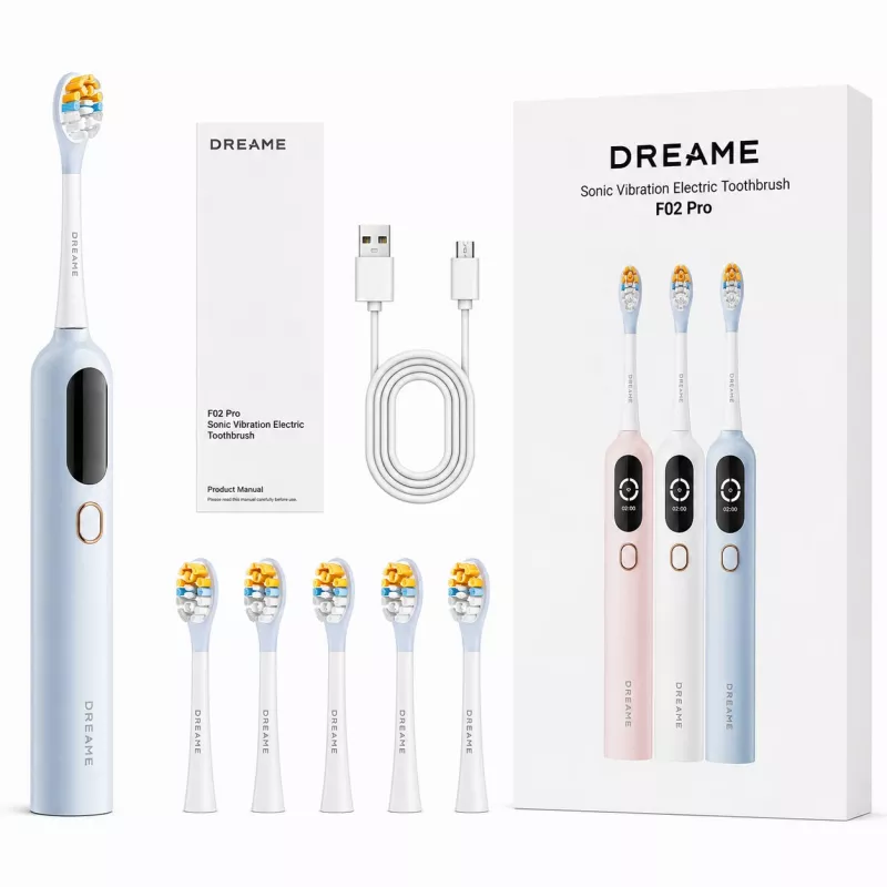 Dreame F02 Pro Sonische Tandenborstel, Set, blauw