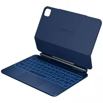Typecase Edge Keyboard Case voor iPad Air 11 M2 2024 / M3 2025 / M4 2026, lichtblauw