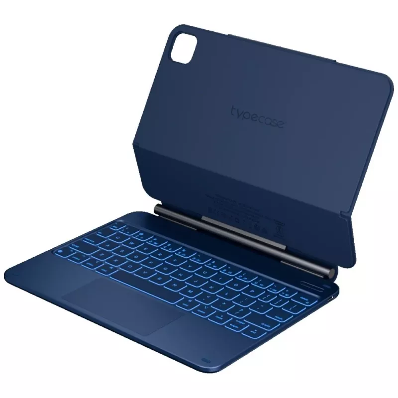 Typecase Edge Keyboard Case voor iPad Air 11 M2 2024 / M3 2025 / M4 2026, lichtblauw