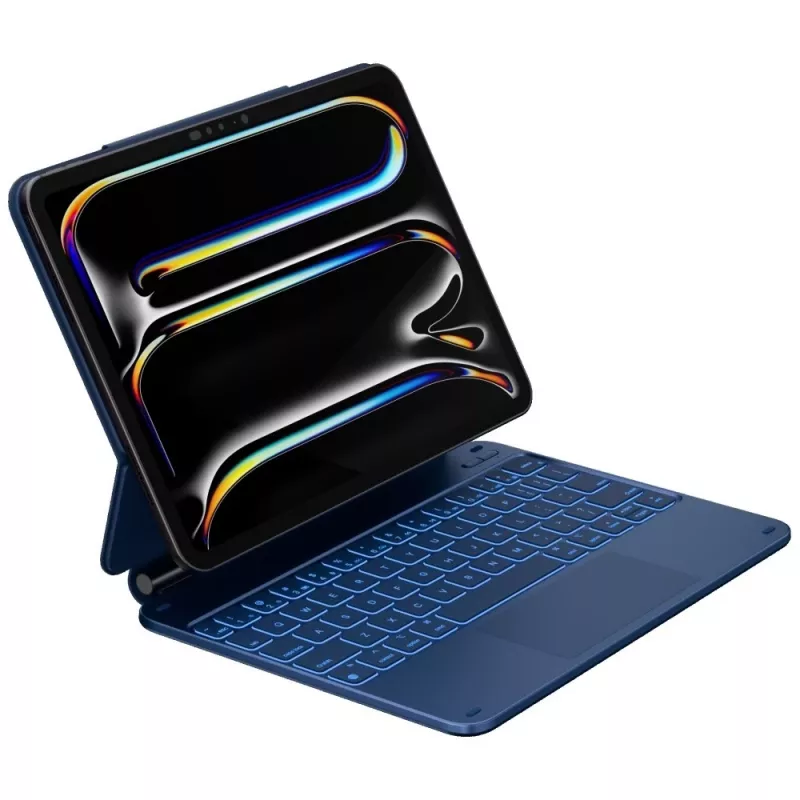 Typecase Edge Keyboard Case voor iPad Air 11 M2 2024 / M3 2025 / M4 2026, lichtblauw