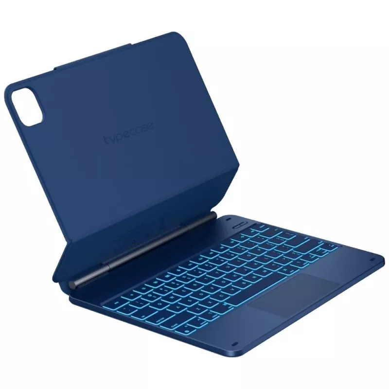 Typecase Edge Keyboard Case voor iPad Air 13 M2 2024 / M3 2025 / M4 2026, pacificblauw