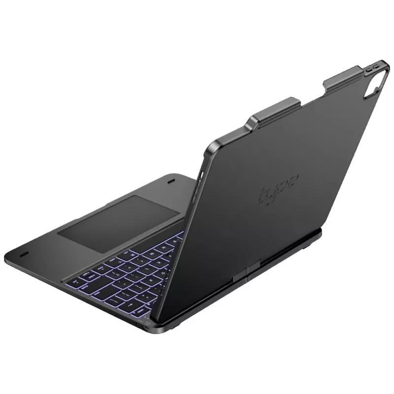 Typecase Flexbook Touch toetsenbordhoes voor iPad Air 13 M2 2024 / M3 2025 / M4 2026, grijs