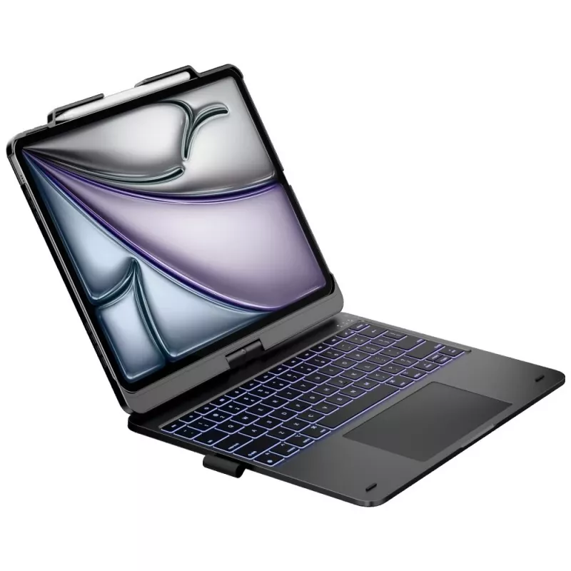 Typecase Flexbook Touch toetsenbordhoes voor iPad Air 13 M2 2024 / M3 2025 / M4 2026, grijs
