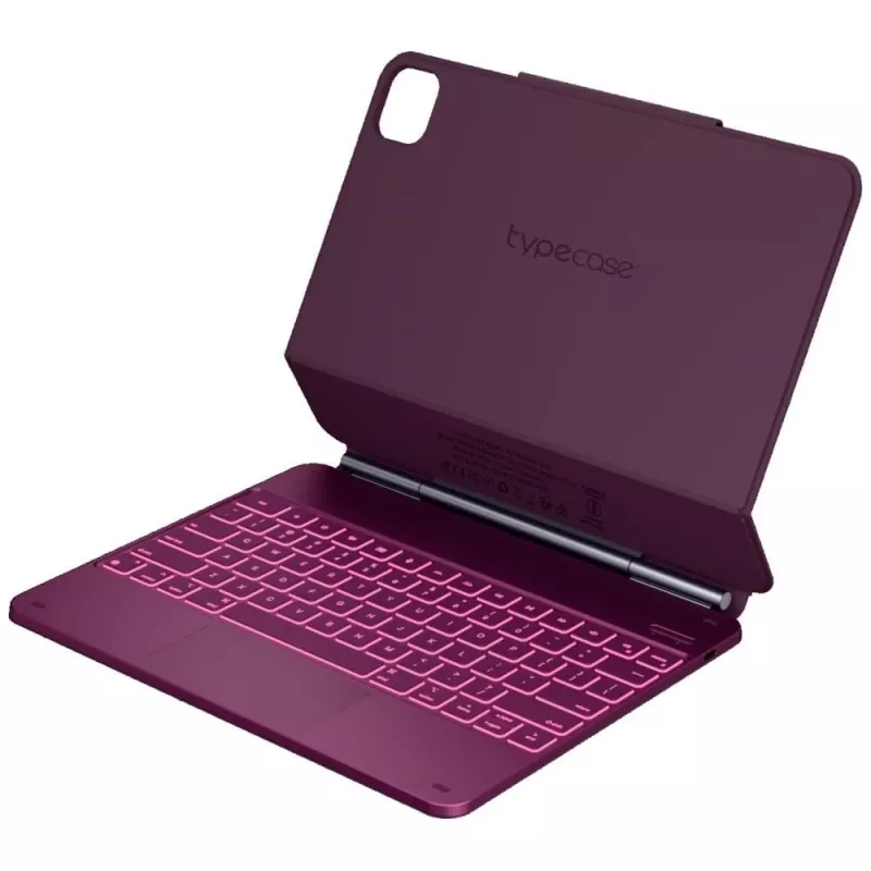 Typecase Edge toetsenbordhoes voor iPad Air 13 2024/2025, framboosrood