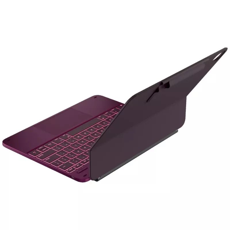 Typecase Edge Keyboard Case voor iPad Pro 13 2024/2025, framboosrood