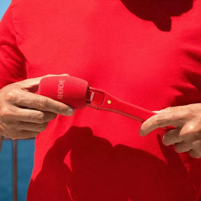 RØDE Interview Micro handheld adapter voor Wireless GO (rood)