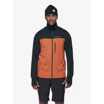 Devold Explorer Merino jas - brick/ink, maat M