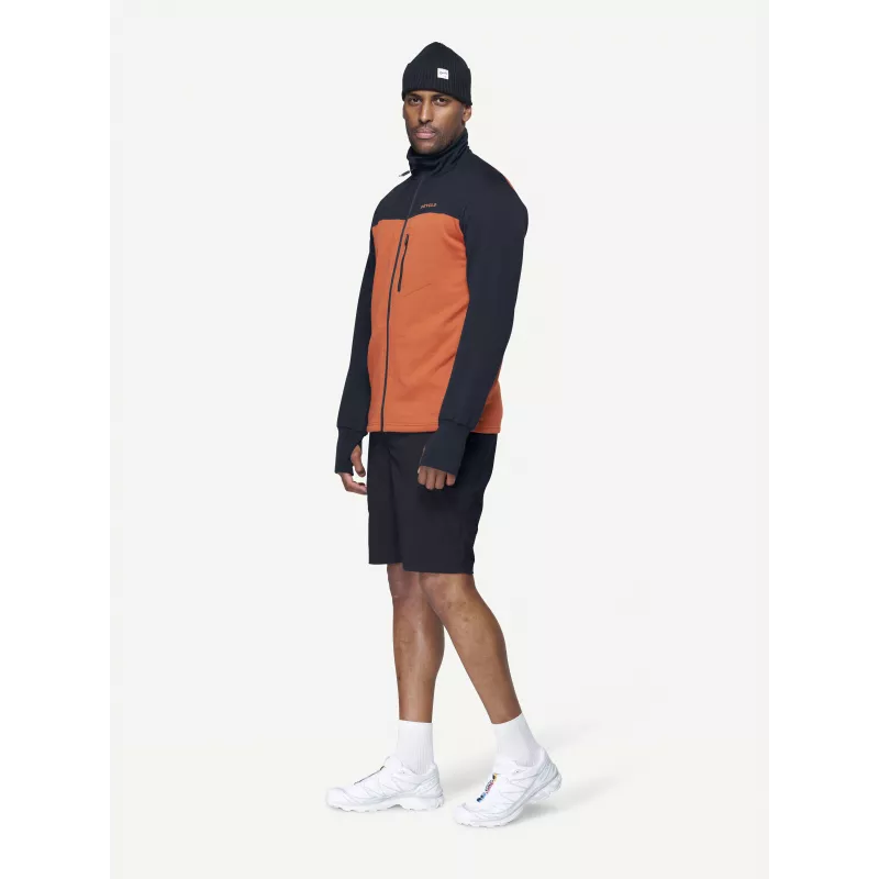 Devold Explorer Merino jas - brick/ink, maat M
