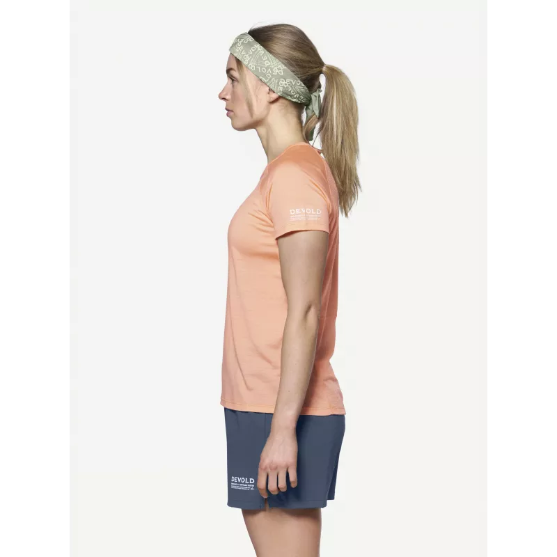 Devold Endurance Merino 130 Tee dames baselayer T-shirt - sunrise, maat M