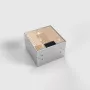 BEP24 vloerstopcontact 2x Schuko IP20 155x157mm zilver