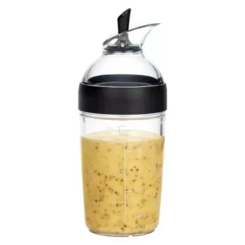 OXO Good Grips saladedressing shaker 236ml zwart