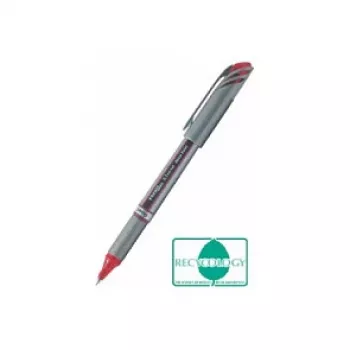 Pentel BL27-BX Liquid gelpen - zilver - rood - 0,7 mm - 0,35 mm - metalen behuizing - intrekbaar