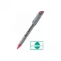 Pentel BL27-BX Liquid gelpen - zilver - rood - 0,7 mm - 0,35 mm - metalen behuizing - intrekbaar