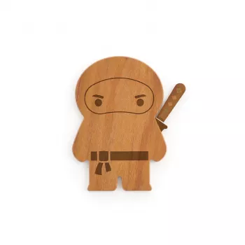 OTOTO Ninja Board snijplank & messenset - zwart