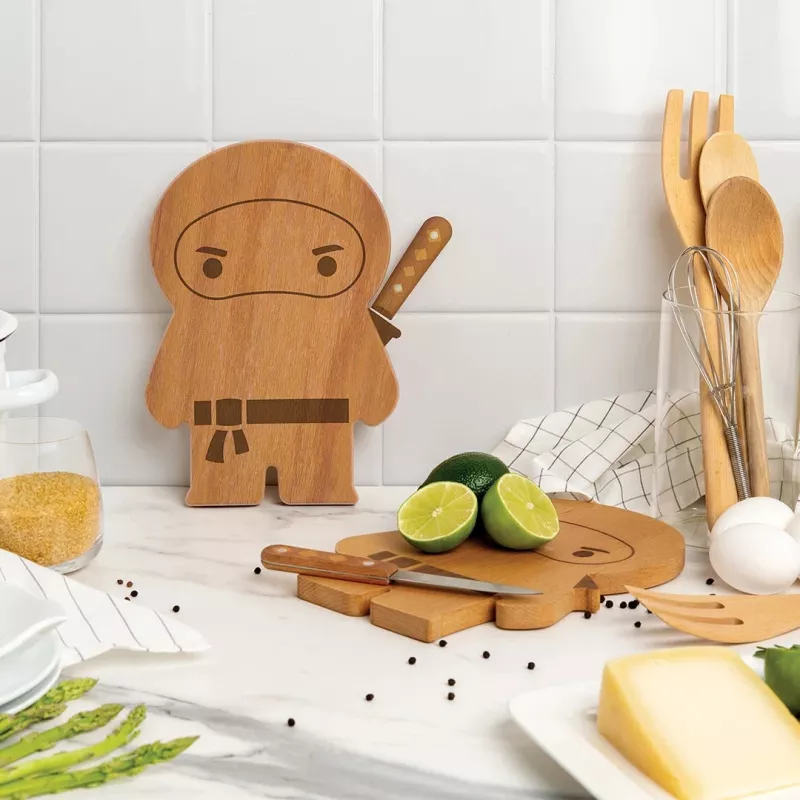 OTOTO Ninja Board snijplank & messenset - zwart